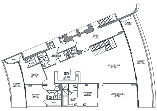 Regular Floor Plans & Penthouses